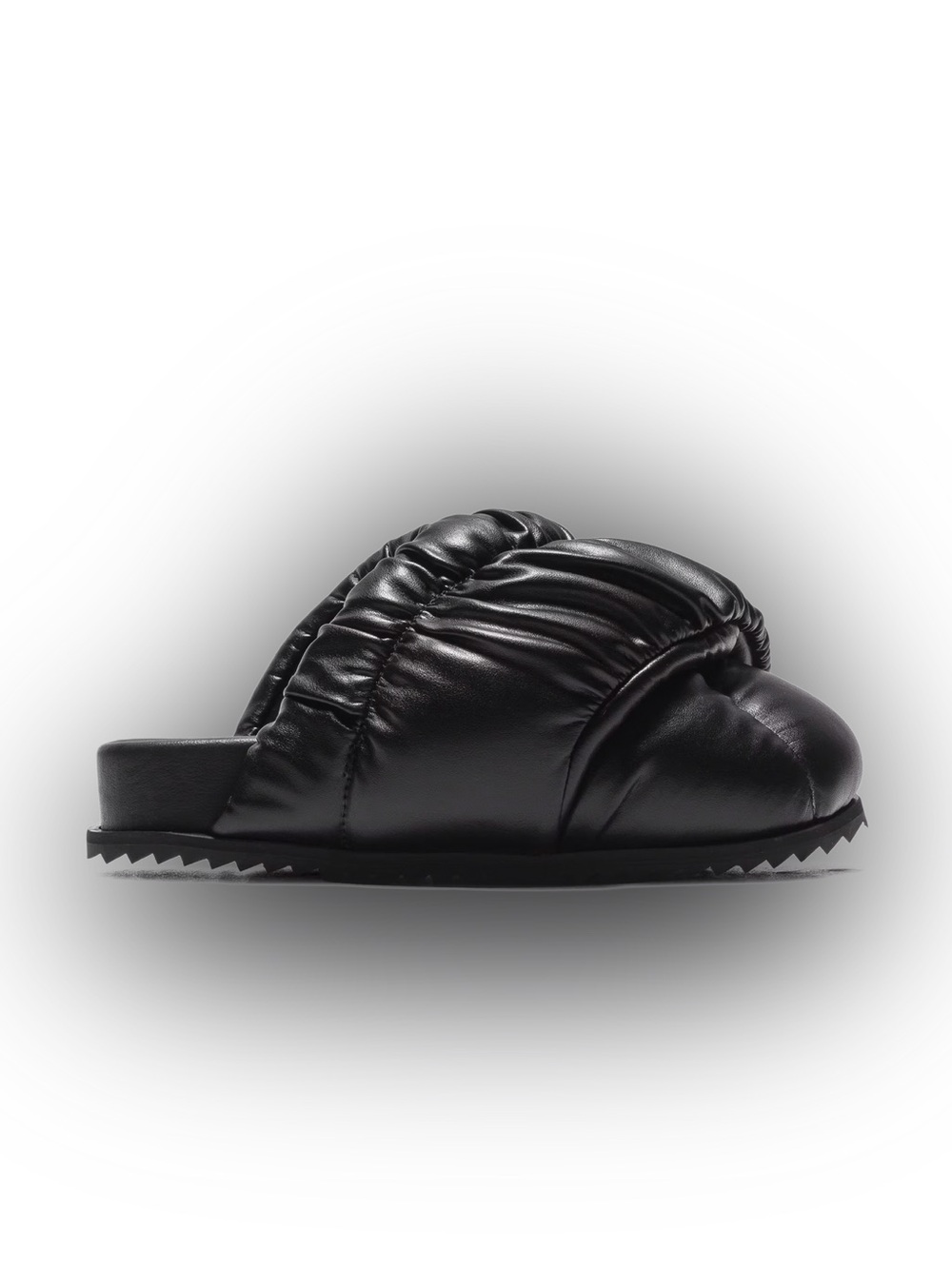 Plush Quilted Black Slide Mule Yume Yume Tent Mule Black 39